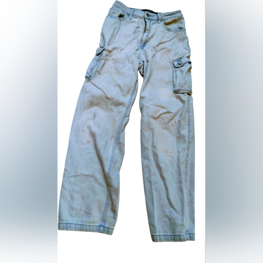 Hollister Y2K Light Denim Baggy Jeans SZ 1R W 25